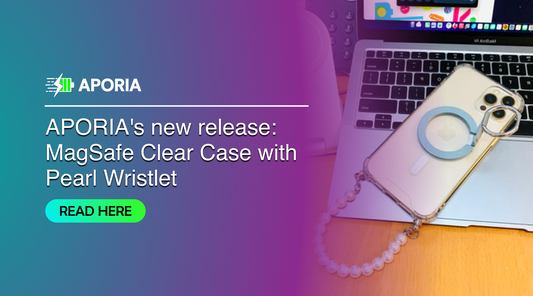 APORIA's new release: MagSafe Clear Case with Pearl Wristlet