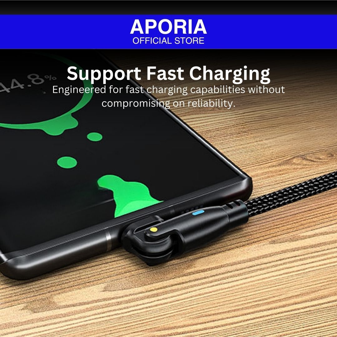 Aporia 20W USB Type C Magnetic Charging Cable - 180 Degree Rotation: Innovative magnetic cable with flexible rotation, offering efficient charging and seamless connectivity for iPhone 15 Pro Max, iPhone 15 Pro, iPhone 15 Plus, iPhone 15, iPhone 14 Pro Max, iPhone 14 Pro, iPhone 14 Plus, iPhone 14, iPhone 13 Pro Max, iPhone 13 Pro, iPhone 13 Mini, iPhone 13, iPhone 12 Pro Max, iPhone 12 Pro, iPhone 12 Mini, iPhone 12. Engineered for fast charging capabilities without compromising on reliability.