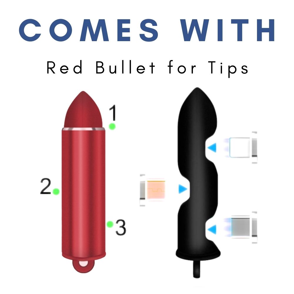 APORIA - Bullet Storage for Magnetic Charging Tips Storage (Gold/Black/Red/Blue)