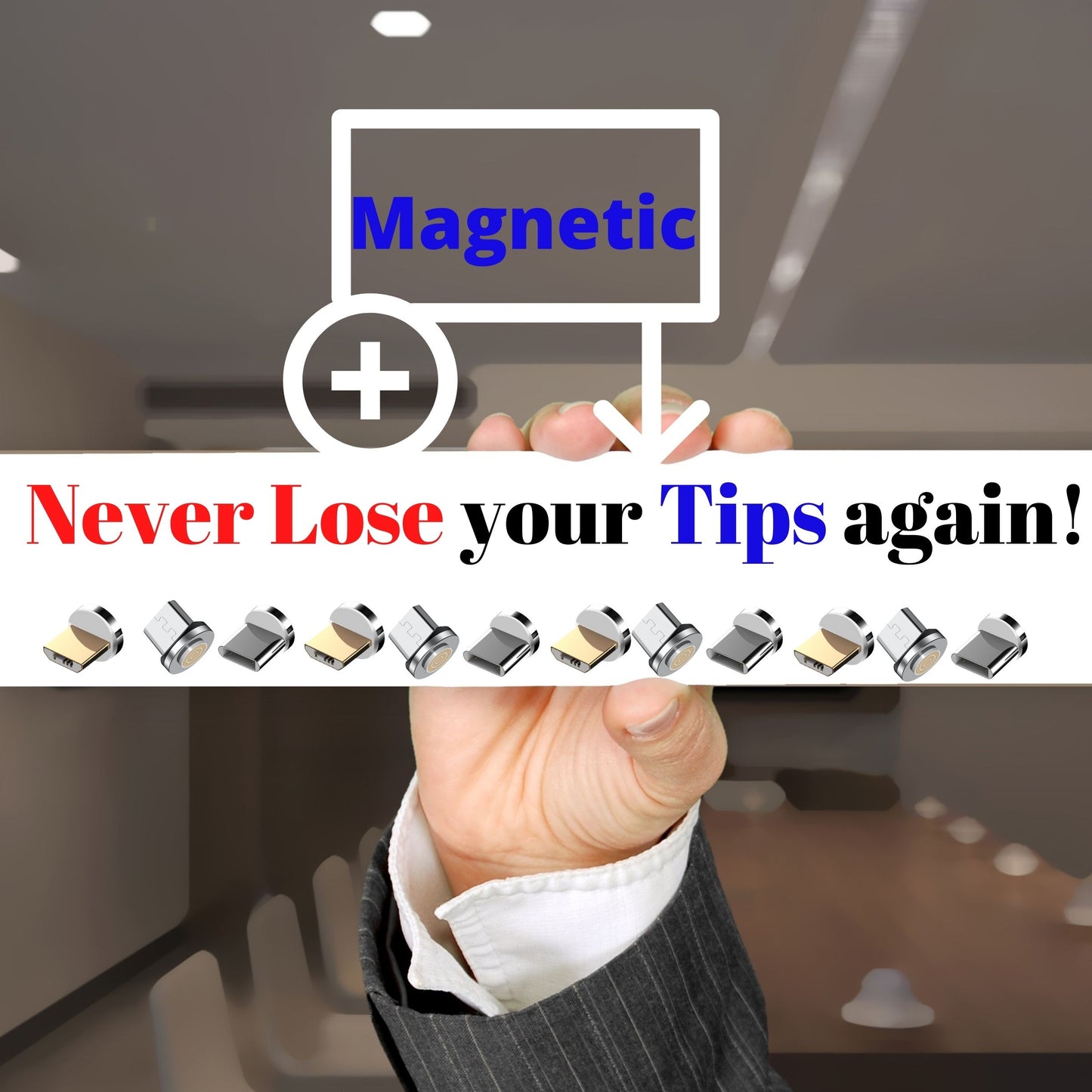 APORIA - Magnetic Charging Tips Storage Desk Stick