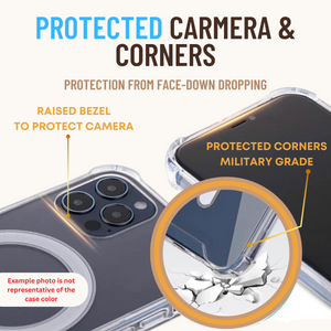 Aporia safeguards both the camera and corners, ensuring protection against face-down drops
