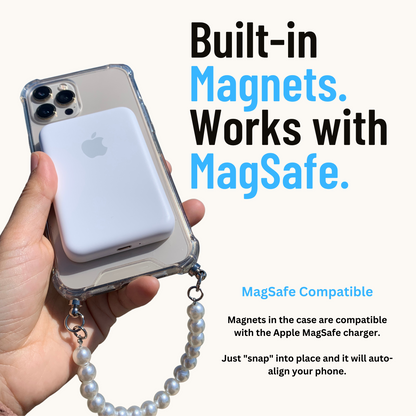 This MagSafe case is magnetically integrated and compatible with MagSafe technology