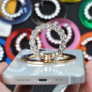 Mobile Phone Holder diamond Ring Strong Magnetic Metal Mobile Phone Ring Holder Metal