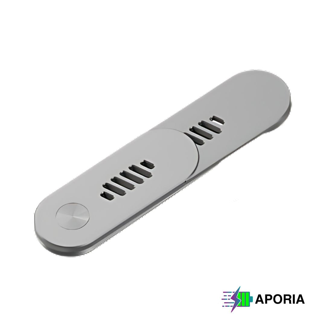 Aporia Magnetic Laptop and Desktop Mount for iPhone - Rotating 180 Degree Mettalic Gray Grey