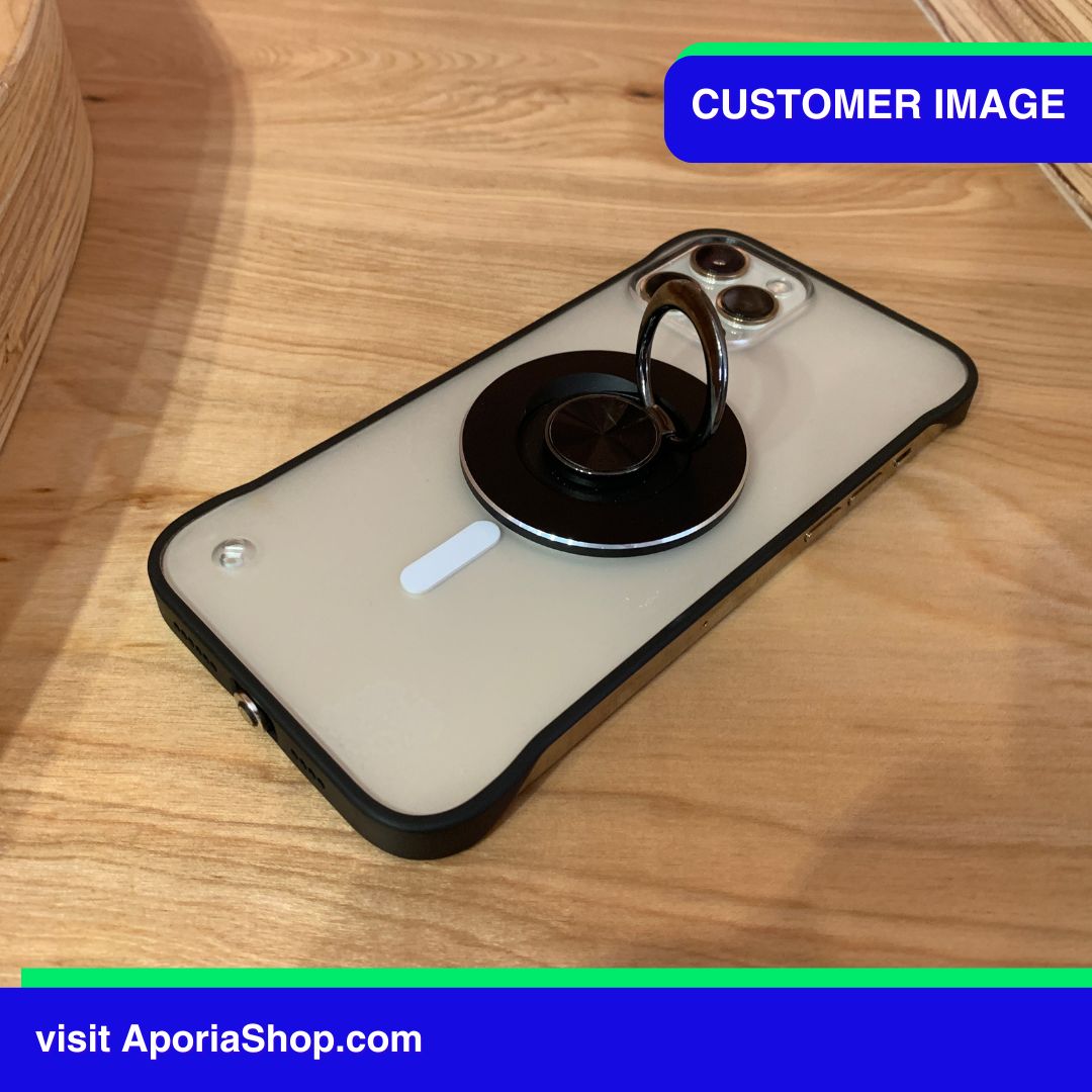 Customer image of MagSafe Magnetic Ring Finger Grip Holder for iPhone