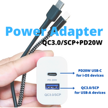 Load image into Gallery viewer, APORIA - Super convenient USB 20W Dual Port Wall Charger with QC 3.0 and PD USB A &amp; C
